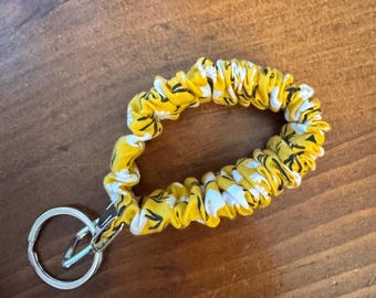 Scrunchie Wristlet for Keys - key fob - wristlet