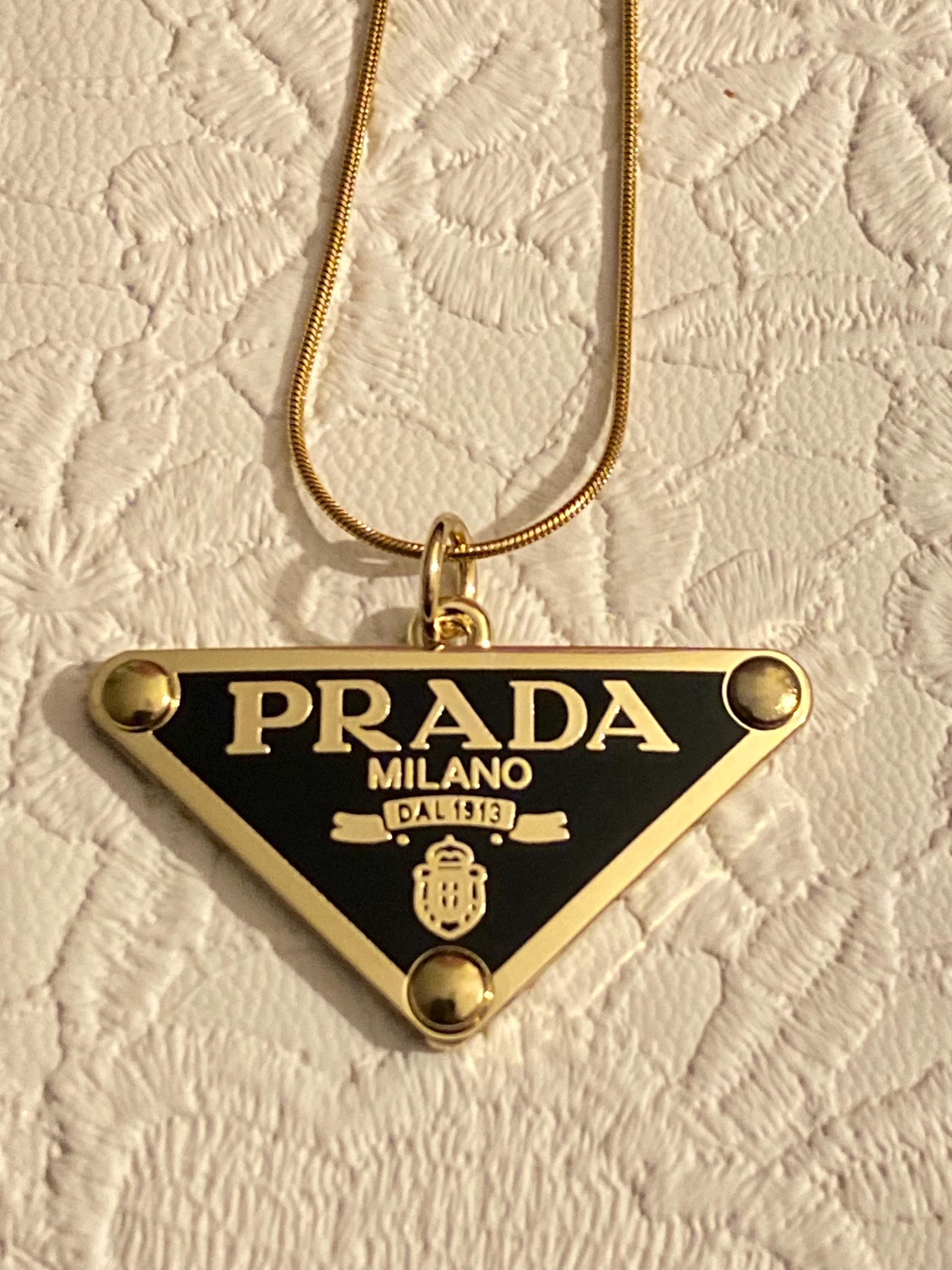 Prada Necklace Gold - Etsy
