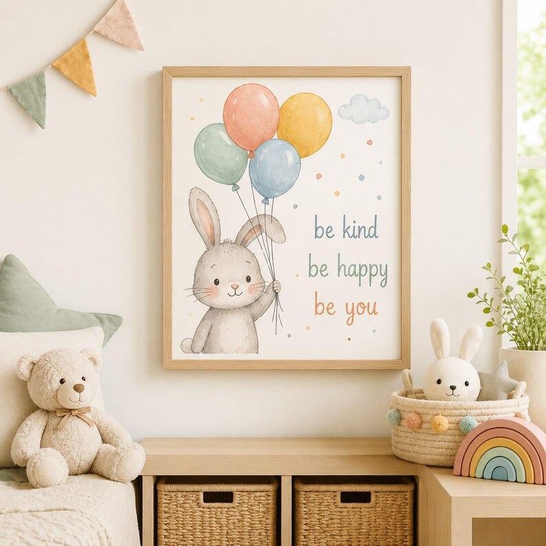 Lion Alphabet ABC Nursery Poster, Pastel Animal Kids Room Wall Art ...