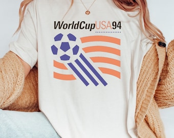Vintage 90s USA World Cup Soccer 1994 Kicks Grass T Shirt Size