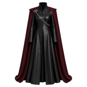 daenerys leather dress Coat closet_124743
