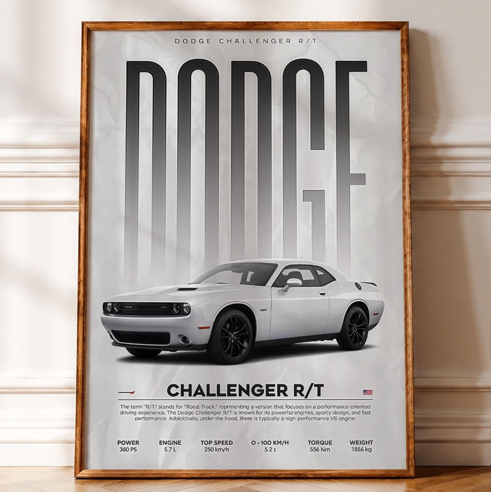 Dodge Challenger Poster - Etsy