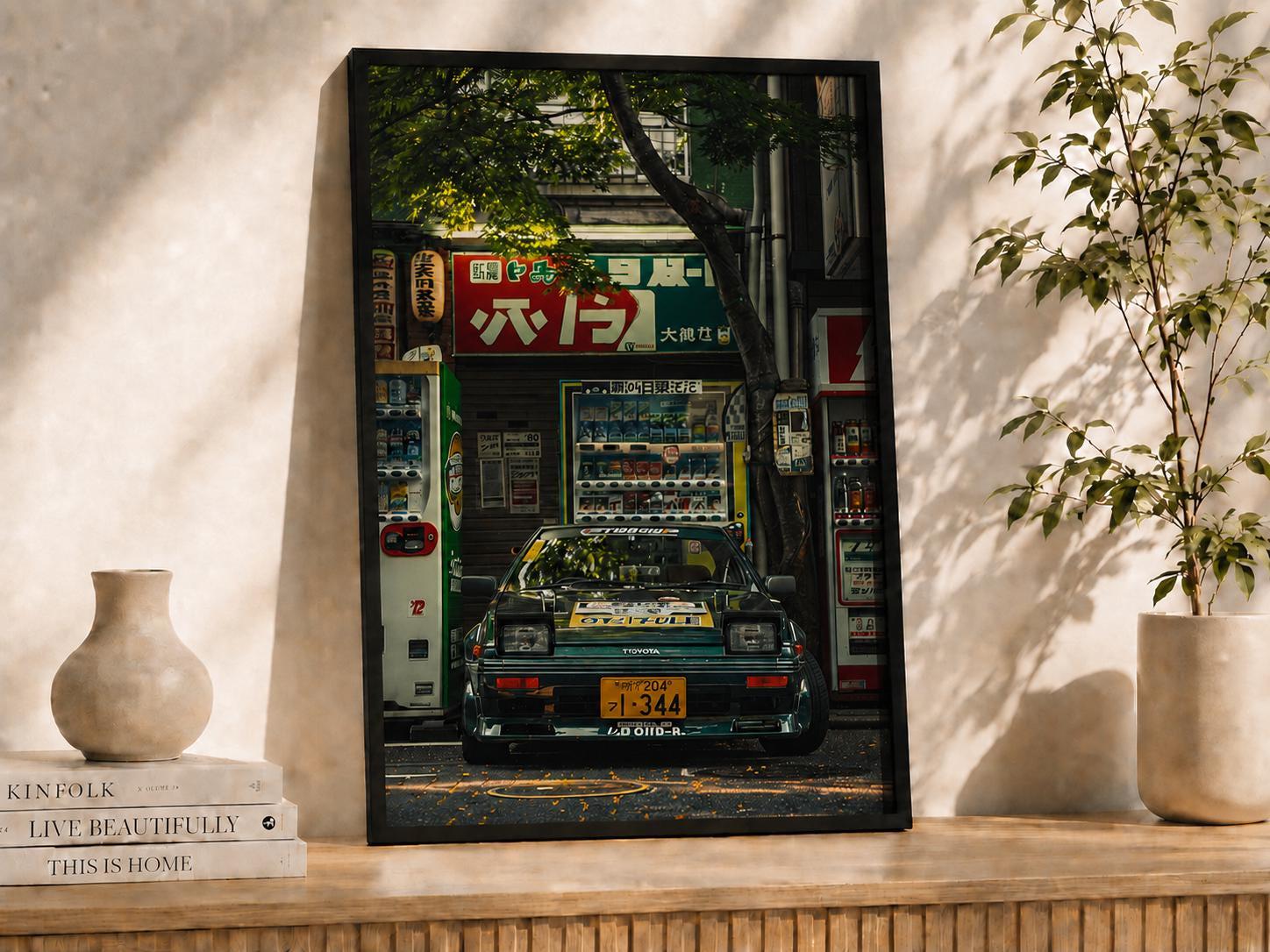Retro Japanese Car Art - Etsy