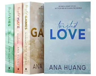 4 boeken/set Twisted Series van Ana Huang Boeken Liefde/spellen/haat/leugens Paperback Engels romanboek