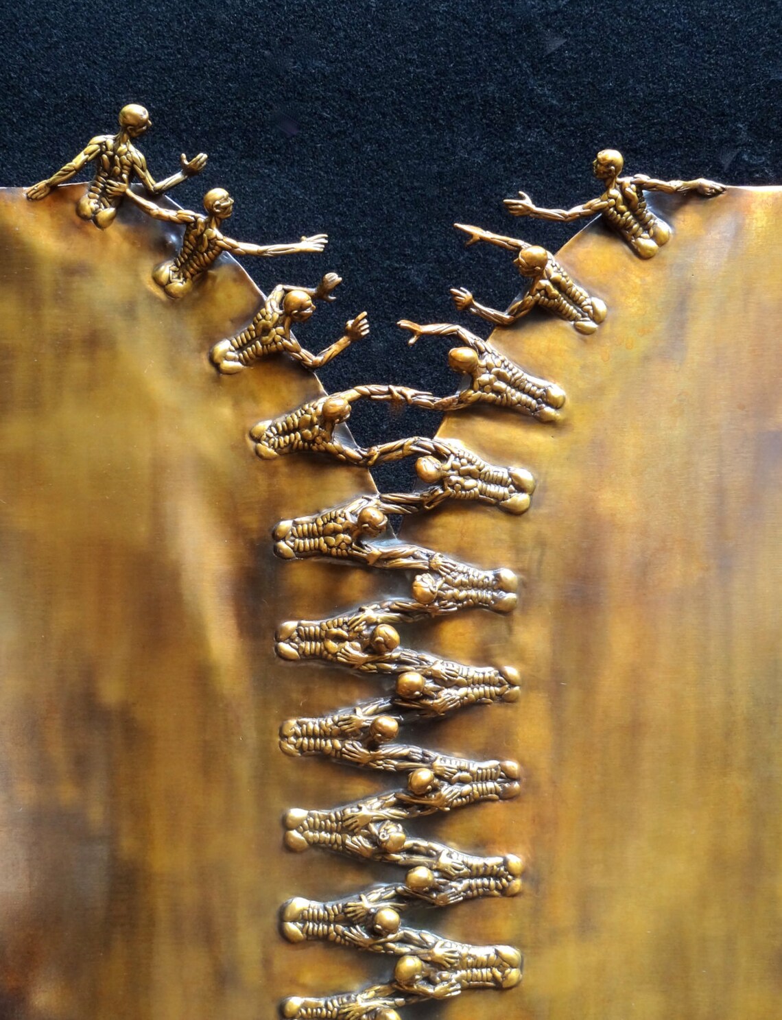 ZIP bronze sculpture. Etsy