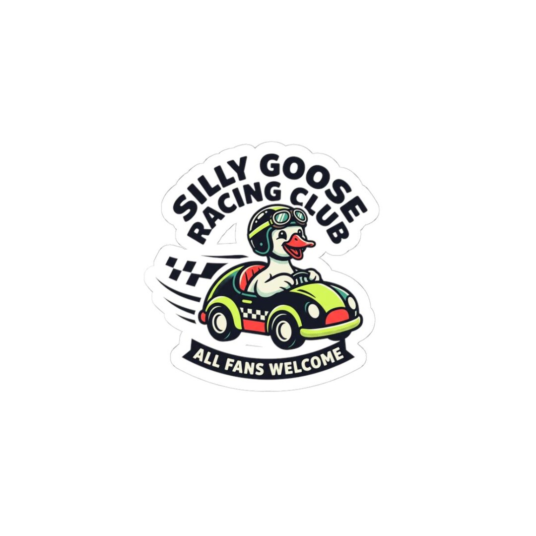 Silly Goose Racing Silly Goose Racing Club Sticker | Racing, Goose, Checkered - Etsy