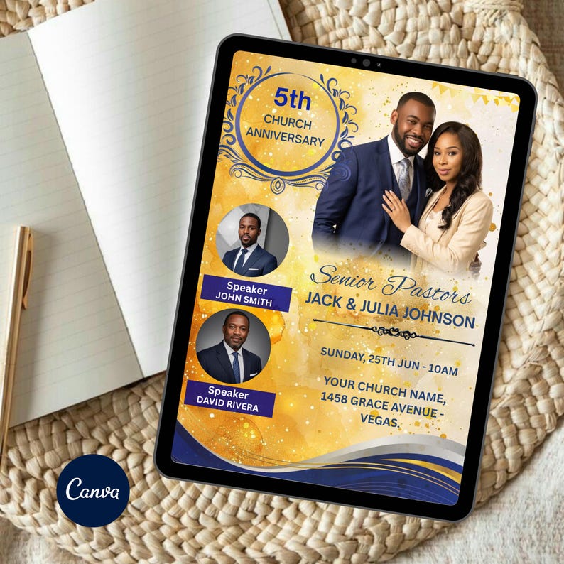 Church Anniversary Program Template, Pastor Appreciation Service ...