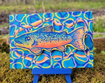 Ängstliche Fischmalerei