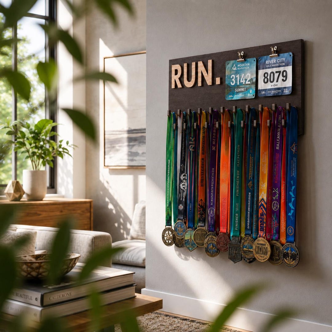 Medal Rack Racing Medal Holder, Medal Hanger, Medal Display Rack, Race Medal Display ...