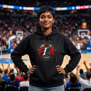 FILA Atlanta logo hoodie | Streetwear graphic urban style image 2
