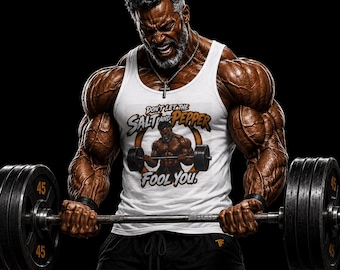 Salt n Pepper Weightlifter Tank | Motivational Gym Tank Top