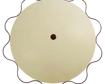 Brass Chandelier, Mid-Century Flush Mount, Uplight Ceiling Lamp