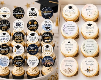 Graduation Cupcake Toppers PDF (8 Style Options)