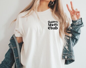 golden dog mom club, golden mom, dog mom, golden retriever, golden retriever shirt, dopg mom shirt, dog mom shirts, dog mom club shirt