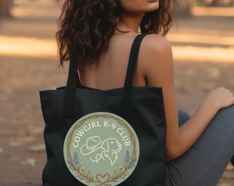 cowgirl tote bag, cowgirl bag, cowgirl k9, k9 western, western dog bag, western girl, western girl and dog, cowgirl bags, cowgirl dog totes