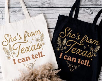 Shes from Texas bag, Shes from Texas tote, Shes from Texas bags, Shes from Texas totes, Choosin Texas bag, choosin texas totes, western bag