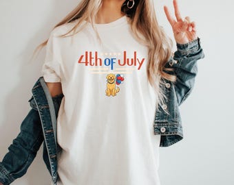 4th of July Golden Retriever