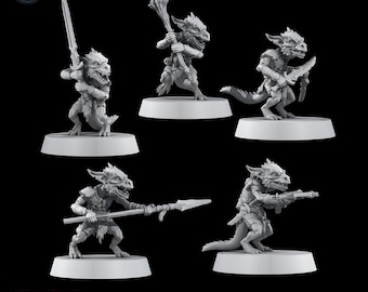 Kobold Miniatures Set of 5 32mm Scale Fantasy by Forged Path