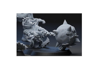 Giocatore stellare goblin palla e catena di BruteFun Miniatures