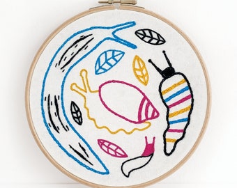SLUGS embroidery kit