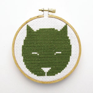 CAT mini cross stitch kit