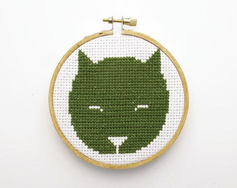 CAT mini cross stitch kit