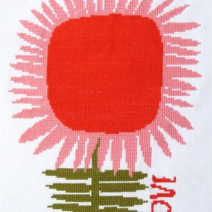 LOVE cross stitch kit image 5