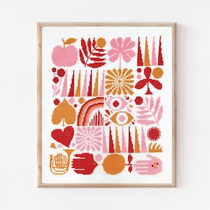 HARVEST GRID counted cross stitch kit