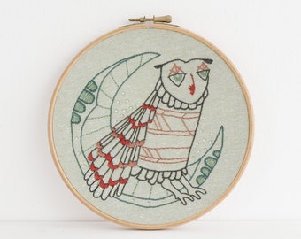 OWL embroidery kit