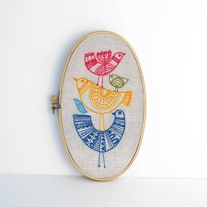 BIRDS embroidery kit