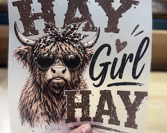 Hay Girl Hay | DTF Transfer (Direct to film)