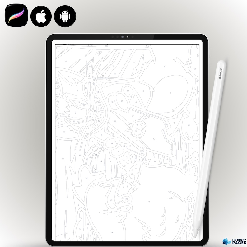 Favorite Cartoon Mystery Coloring Book Vol. 13 | Color by Number ...