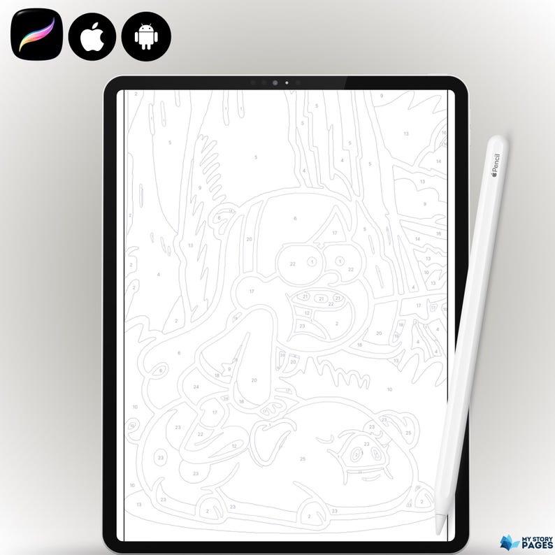 Favorite Cartoon Mystery Coloring Book Vol. 14 | Color by Number PDF ...