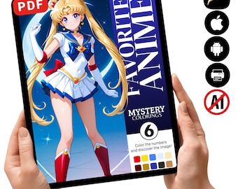 Lieblings-Anime-Mystery-Malbuch Band 6 (Digitaler Download)