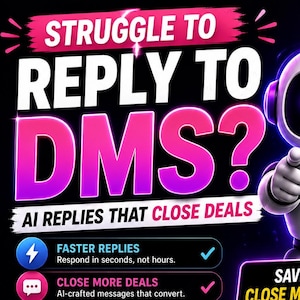 DMCloser AI Verkaufshelfer | AI Antworten für DMs, Gespräche mit Kunden