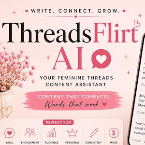 Assistant de contenu féminin ThreadsFlirt AI