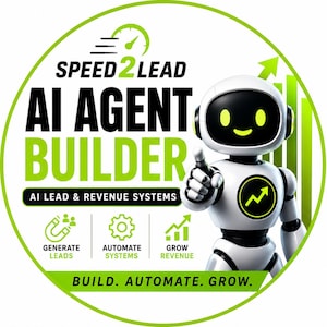 Speed2Lead AI | AI-agentbyggare | Leadgenerering och GPT-affärsassistent | Automatisering utan kod | Digital nedladdning