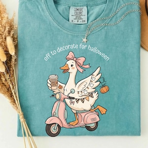 Uit om te versieren voor Halloween grappige gans PNG|Summerween Lover Animal Meme digitale download|Schattige Halloween gans grafisch sublimatieontwerp