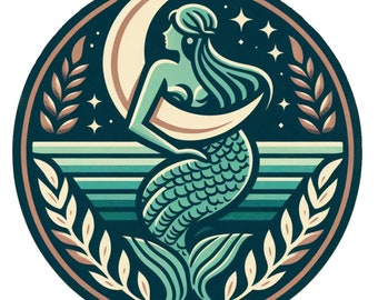 Ocean Inspired Style PNG Mermaid Core Sticker SVG Coconut Girl Preppy Stuff Mermaidcore Sirencore Dreamcore Stay Salty Coastal Cowgirl Print