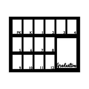 School Years Photo Frame Insert SVG: Pre-K to 12th, Graduation (Digital Download)