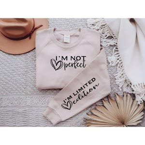Je ne suis pas parfait, je suis un SVG en édition limitée | Création artisanale impertinente | Téléchargement numérique pour Cricut et Silhouette