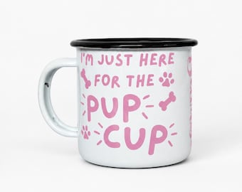Personalised dog puppuccino cups.