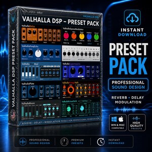Valhalla DSP Preset Pack | Reverb, Delay & Modulation VST Pack | VintageVerb, Shimmer, Supermassive | Win / Mac
