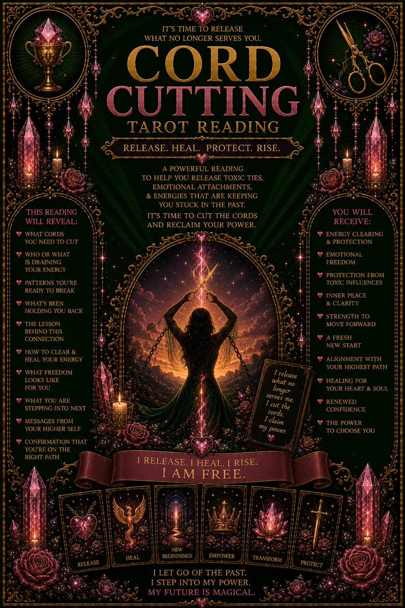 Cord Cutting Ritual & Reading Session - Etsy
