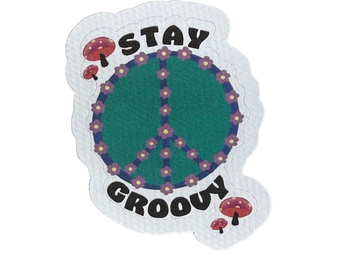 Stay Groovy - Peace Sign Paper Stickers