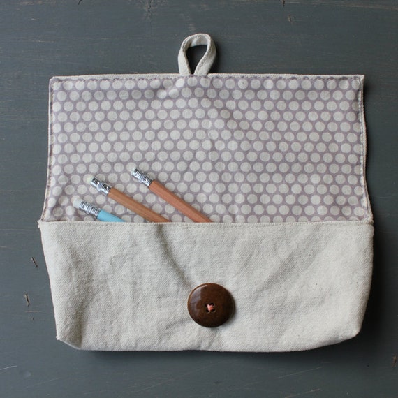 Items similar to canvas pencil case on Etsy