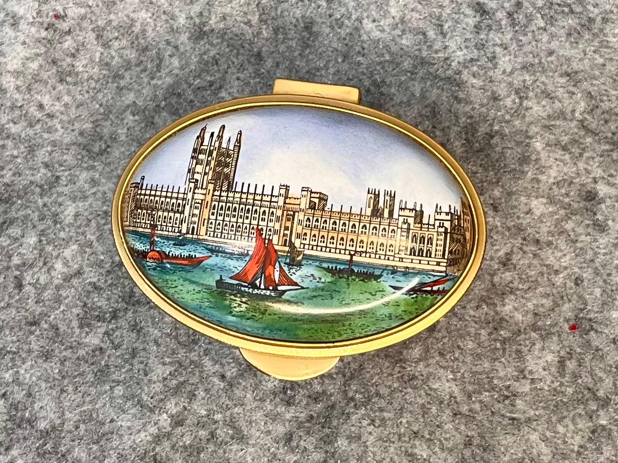 Staffordshire Enamel Pill Box - Etsy