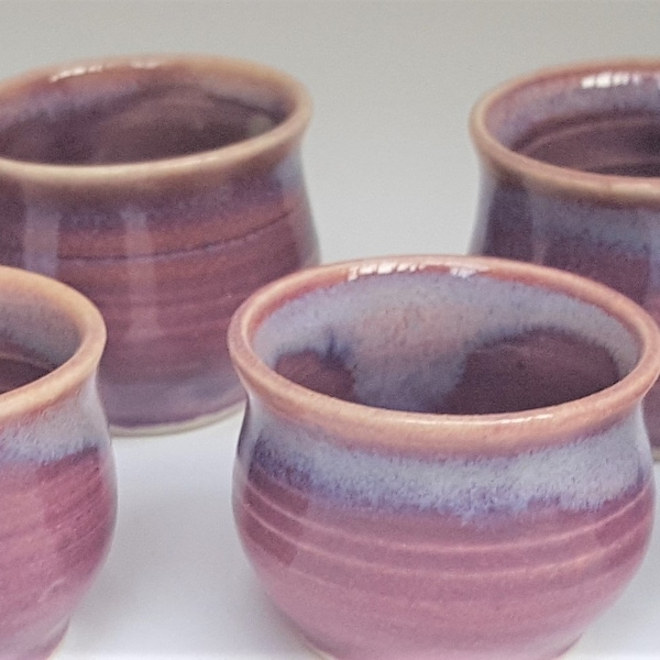 IN STOCK, Pansy Purple Miniature Pot, Tiny Hand Thrown Bowl, Miniature Ceramics, Little Pottery. Air Plant Pot, Tiny Pottery