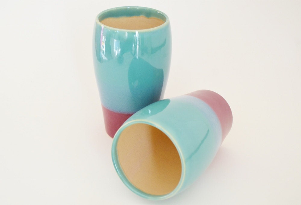 IN STOCK Pottery Tumbler Ceramic Pint Glass Stoneware Beer Etsy