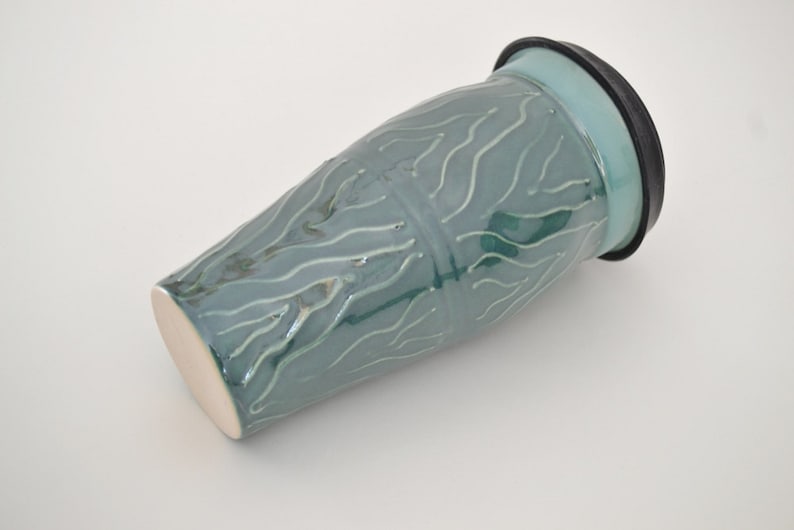 Ceramic Travel Tea Mug With Lid and Infuser IN STOCK Holiday Etsy